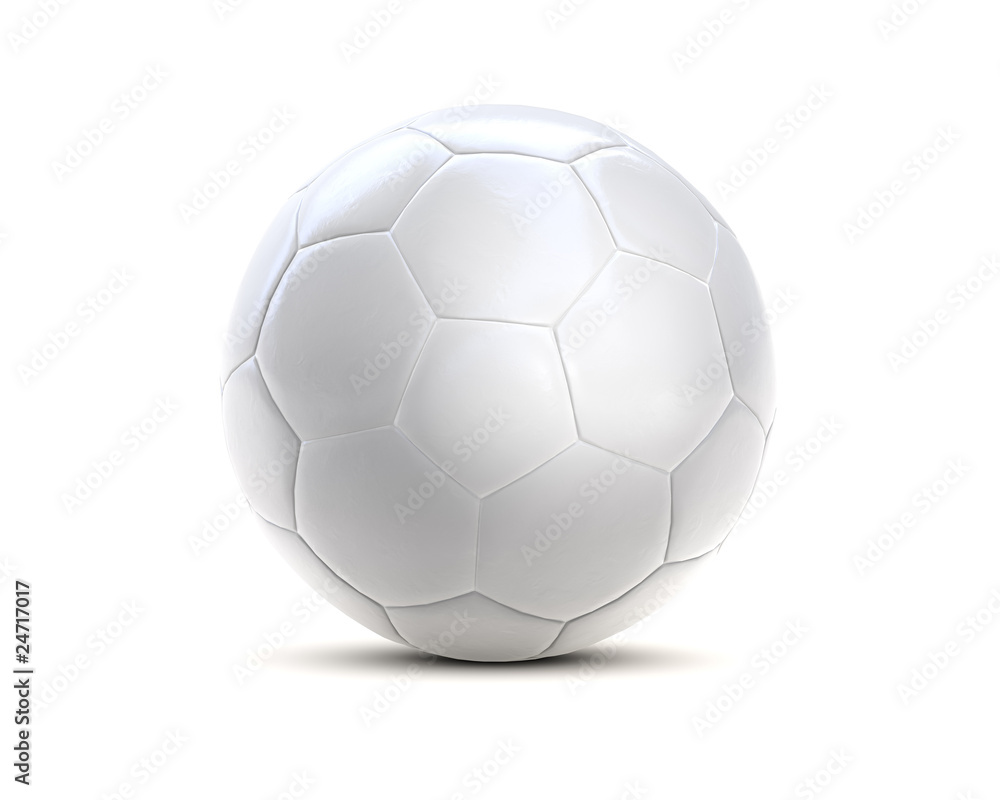 Fototapeta premium fußball weiß football white 3d