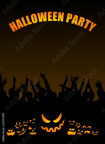 plakat halloween party IV