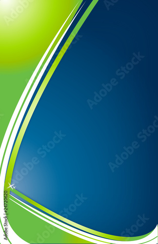 Green and blue Background