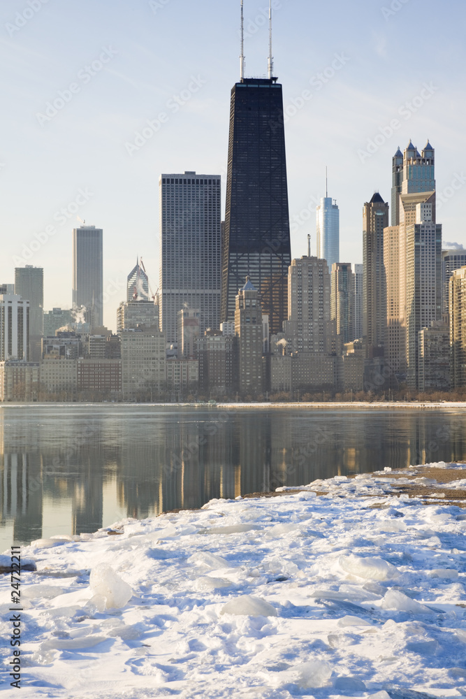 Winter morning in Chicago