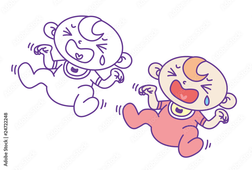 泣いている赤ちゃん 泣いている赤ちゃん