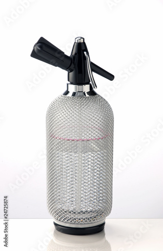 Photos soda syphon with a white background