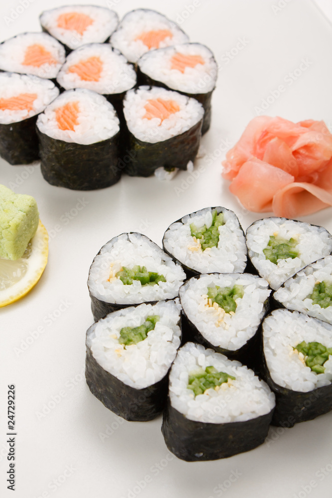 sushi on the plate sushi on the plate