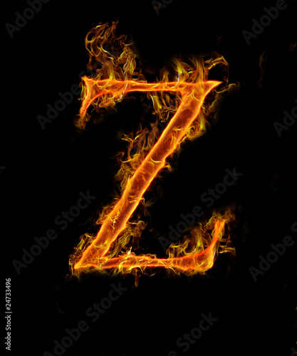 Fire Letter Z