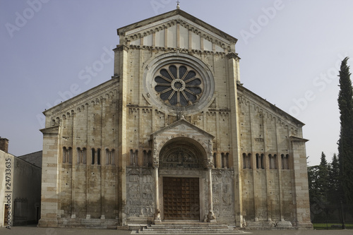 Romanesque San Zeno Church in Verona. Italy, Europe