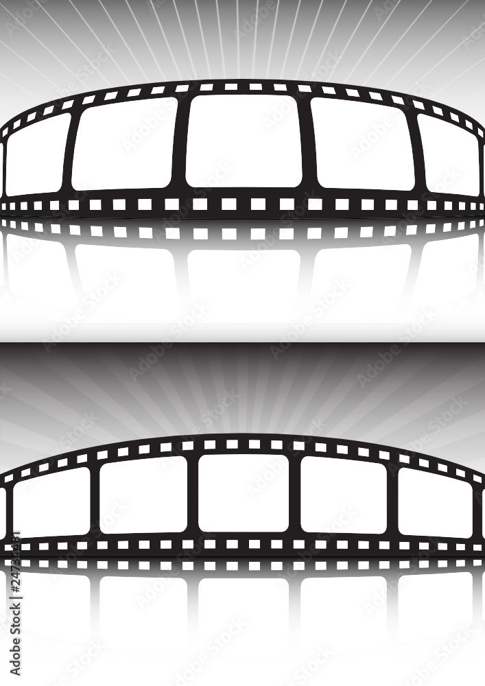 Cinema banner style double  background set