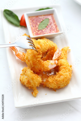 Obraz na płótnie Fried Srimp
