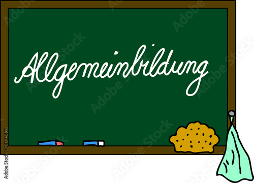 Schultafel Allgemeinbildung