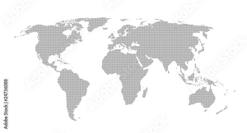 Weltkarte, World Map