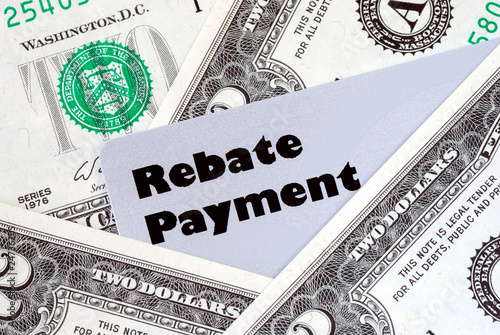 Obtain the rebate payment from a purchase