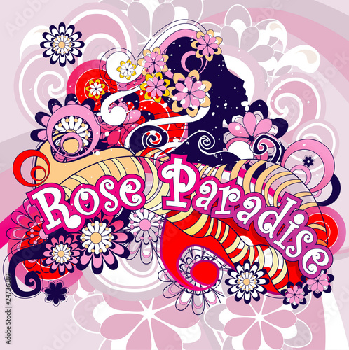 retro paradise vector illustration