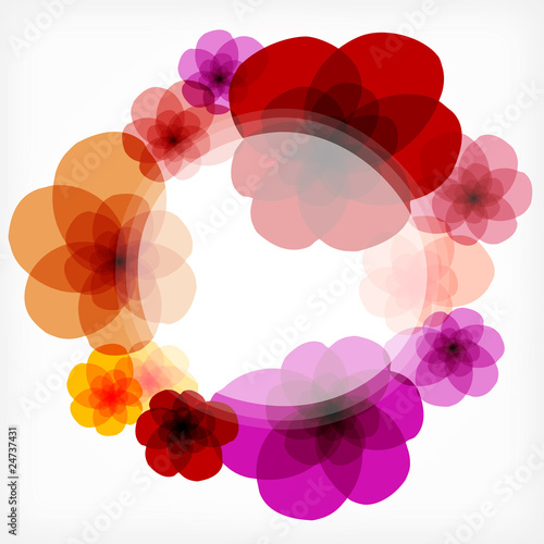 rond et fleurs