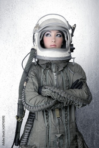 astronaut spaceship aircraft helmet fashion woman © lunamarina
