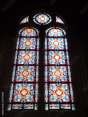 Vitrail de l'église de la Sainte Trinité à Paris