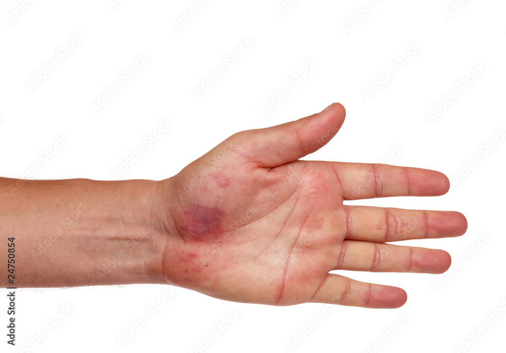 Linke Männerhand Linke Männerhand