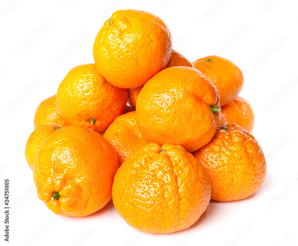 Oranges isolated on white background. Oranges isolated on white background.