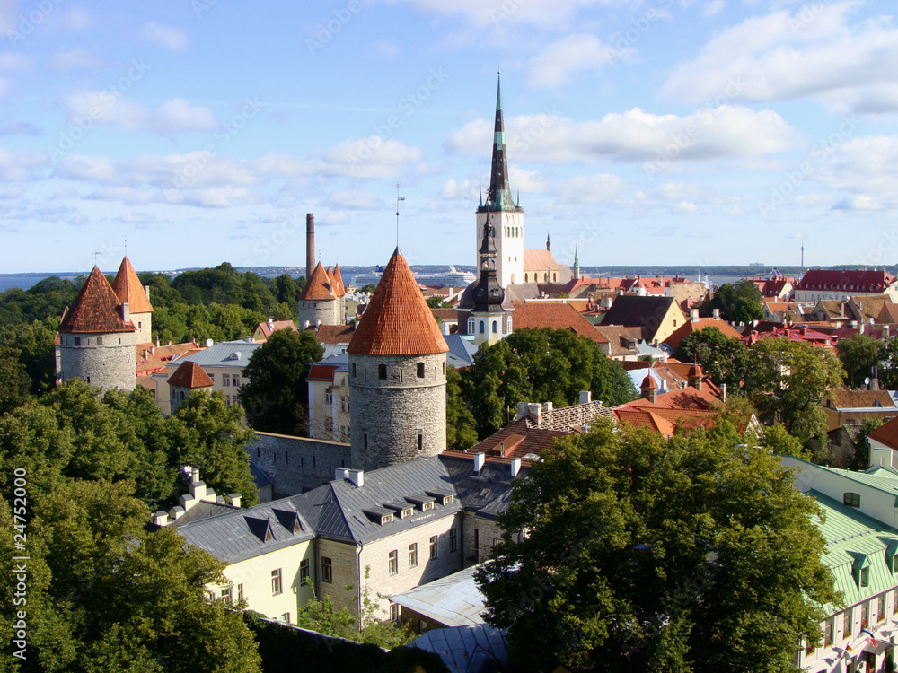 A view over Estonia's capital city, Tallinn