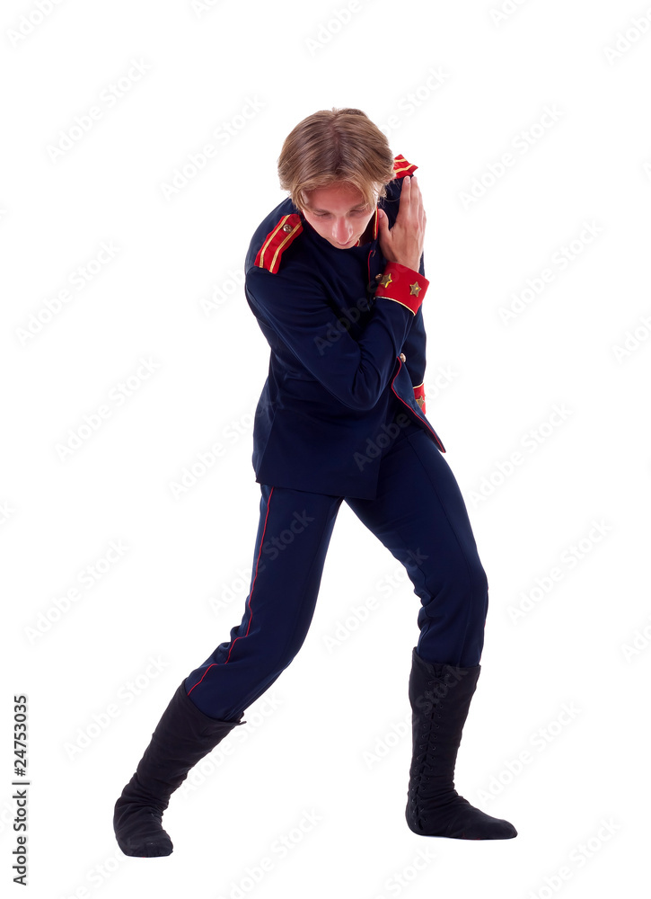 ballet figurant giving a bow ballet figurant giving a bow