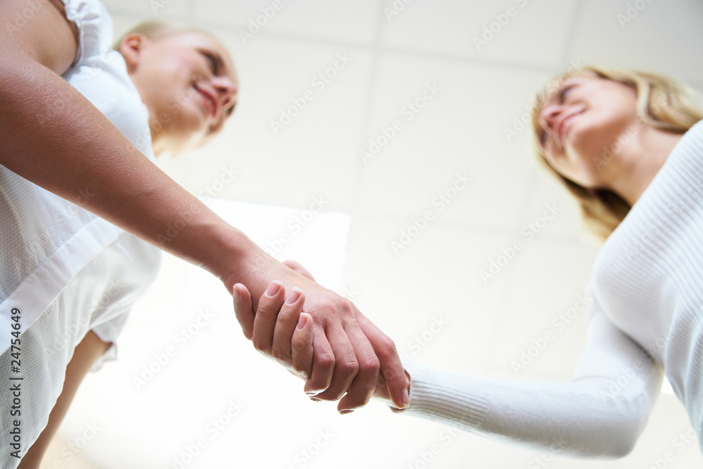 Fototapeta premium women’s handshake