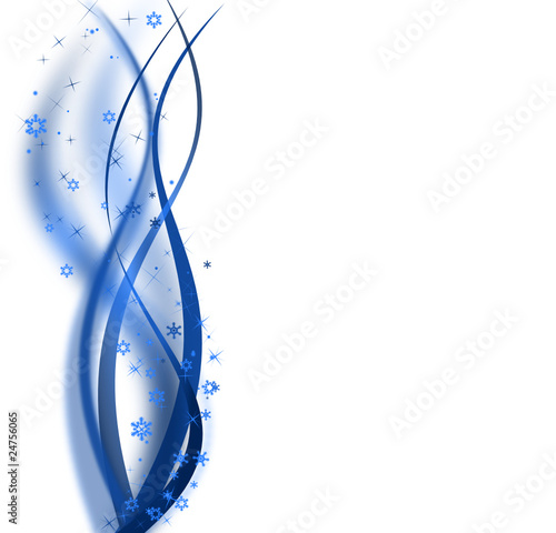Christmas blue design on the white background