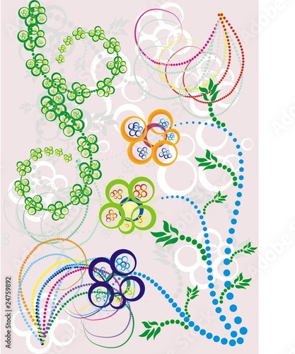 Beautiful pattern from plants
