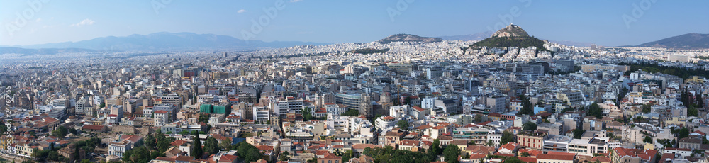 panorama of Athens megalopolis