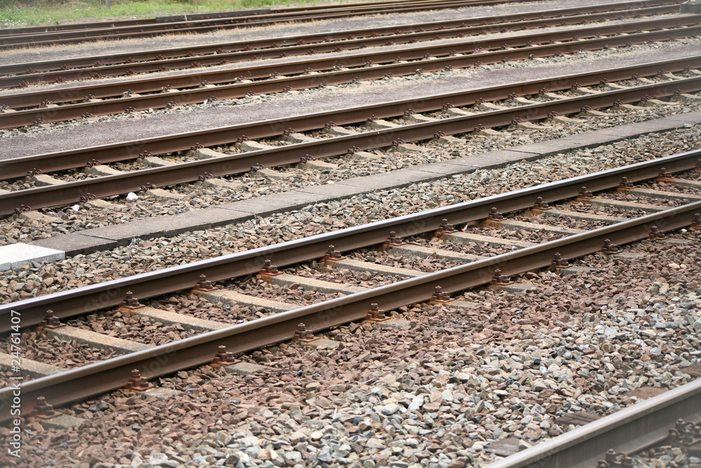 Naklejka premium Schienen