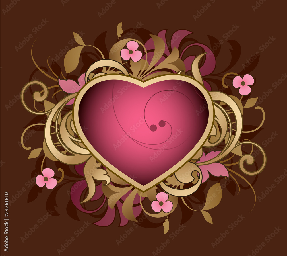 Abstract with heart Abstract with heart