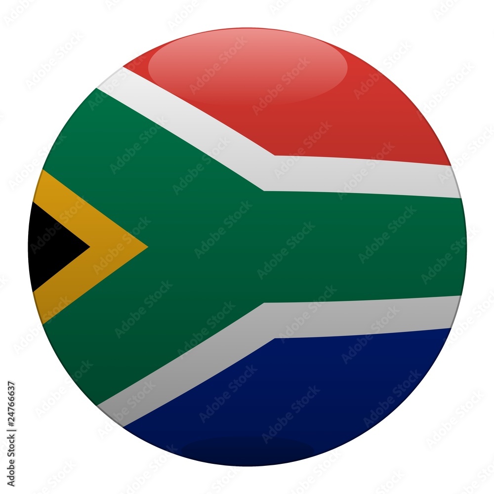 boule afrique du sud south africa ball drapeau flag Stock Illustration