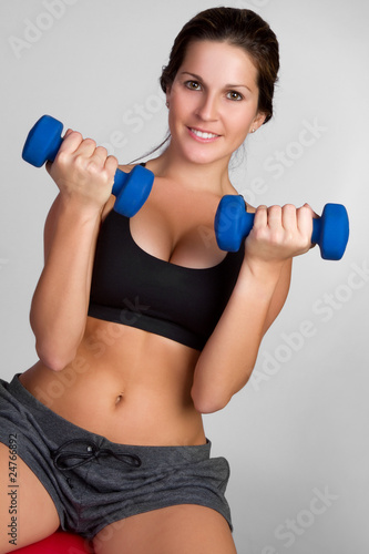 Woman Lifting Weights