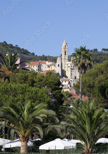 typcial italian village an coast of liturgia photo