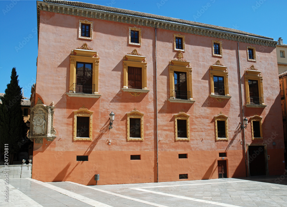 Elegant Spanish architecture in Granada