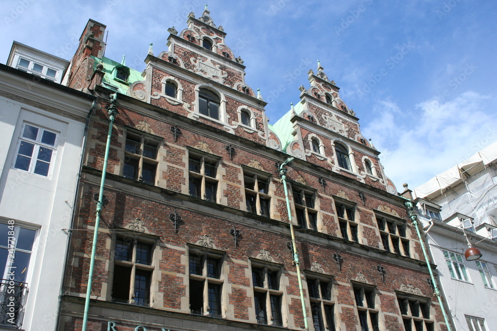Facade of house in Nyhavn Copenhagen