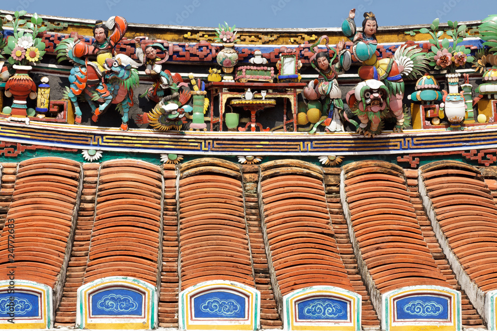 Fototapeta premium chinese temple roof