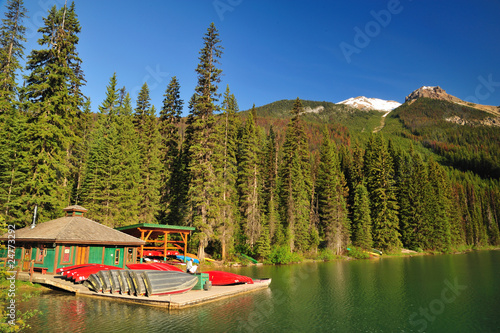 Emerald Lake & Canoes