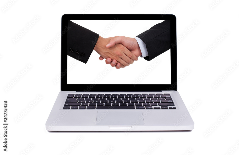 Isolated modern laptop Isolated modern laptop