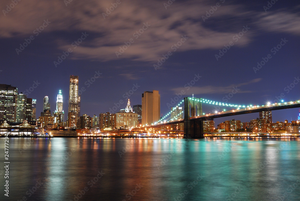 Manhattan Brooklyn Bridge in New York City