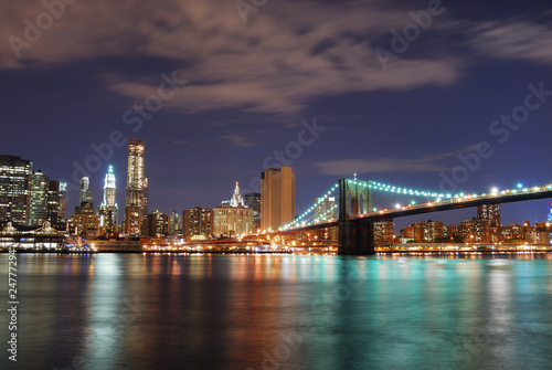 Manhattan Brooklyn Bridge in New York City