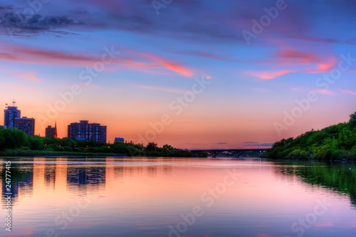 South Saskatchewan River at Sunset