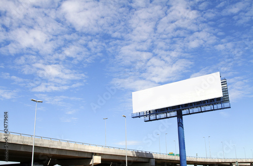 Blank billboard