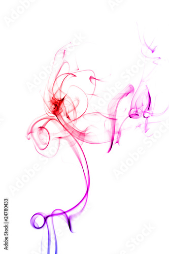 abstract colorful smoke isolated