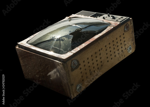 Old TV falls