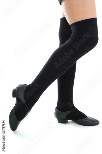 female legs in kneesocks