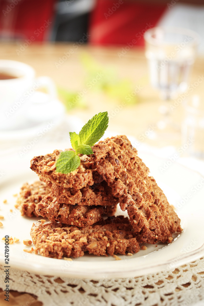 Wholegrain nutty cookies Wholegrain nutty cookies