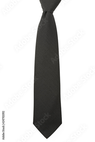 Canvastavla schwarze krawatte isoliert auf weissem hintergrund