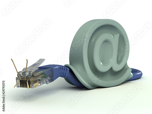 фотографія ethernet cable - snail