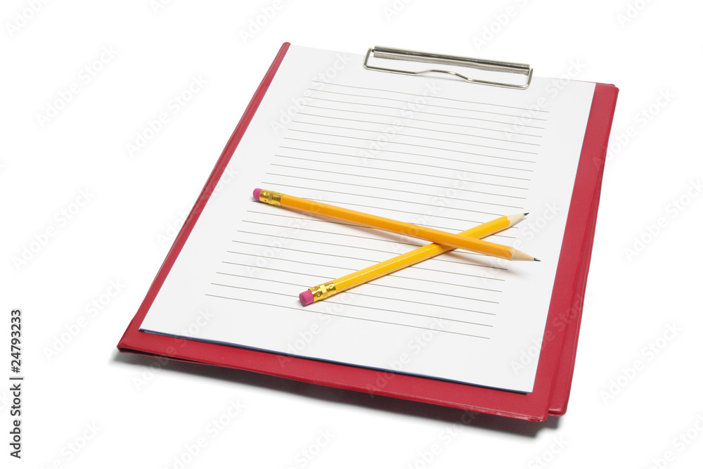 Clipboard and Pencils Clipboard and Pencils