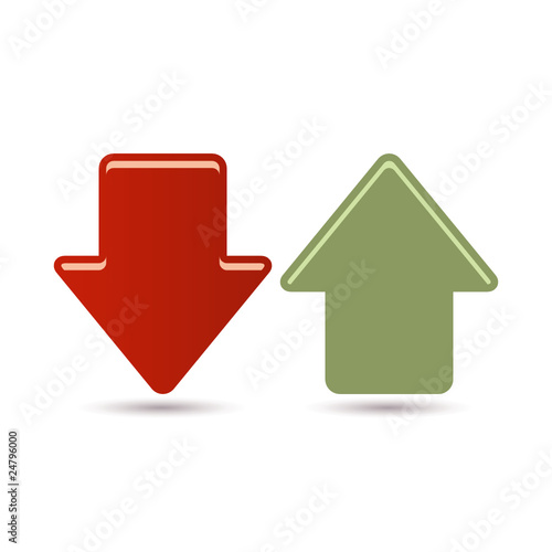 up and down arrows