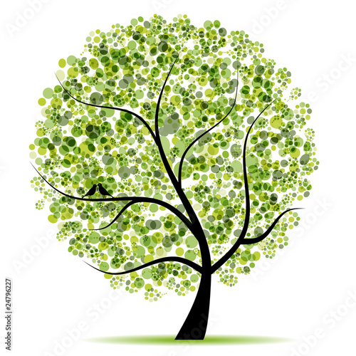 Art tree beautiful for your design