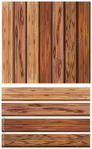 Vector of wooden elements